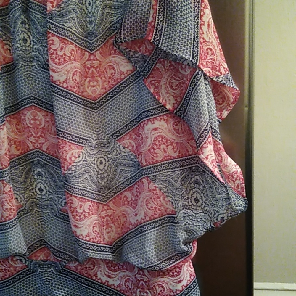 Style & Co. bandana open sleeve blouse, size XL - Picture 3 of 3